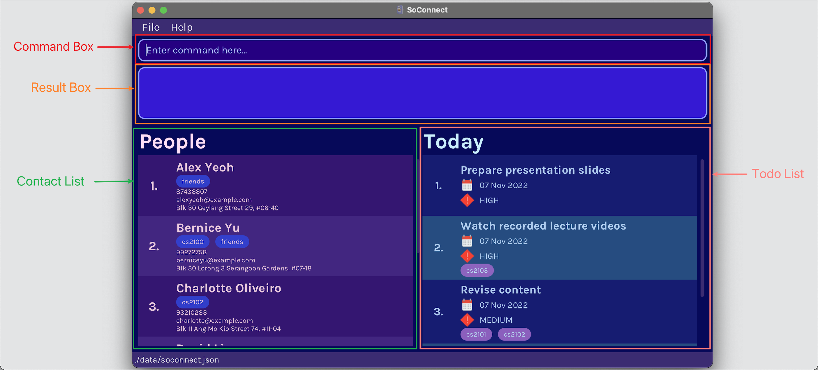 SoConnect GUI With Label